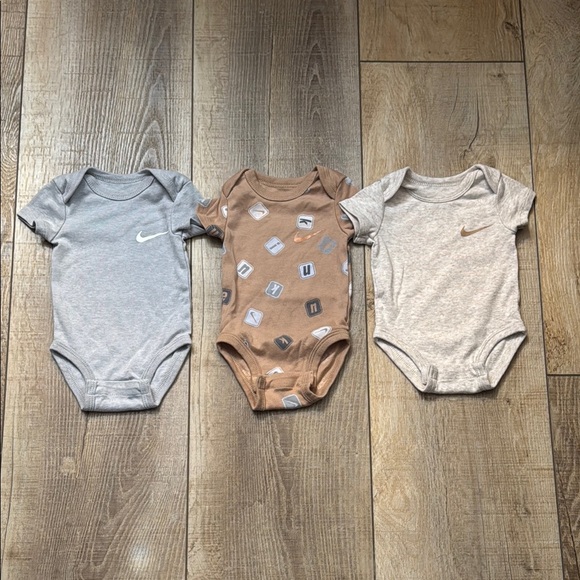 Nike Gray & Brown Bodysuit Set🩶🤎 - Picture 1 of 2